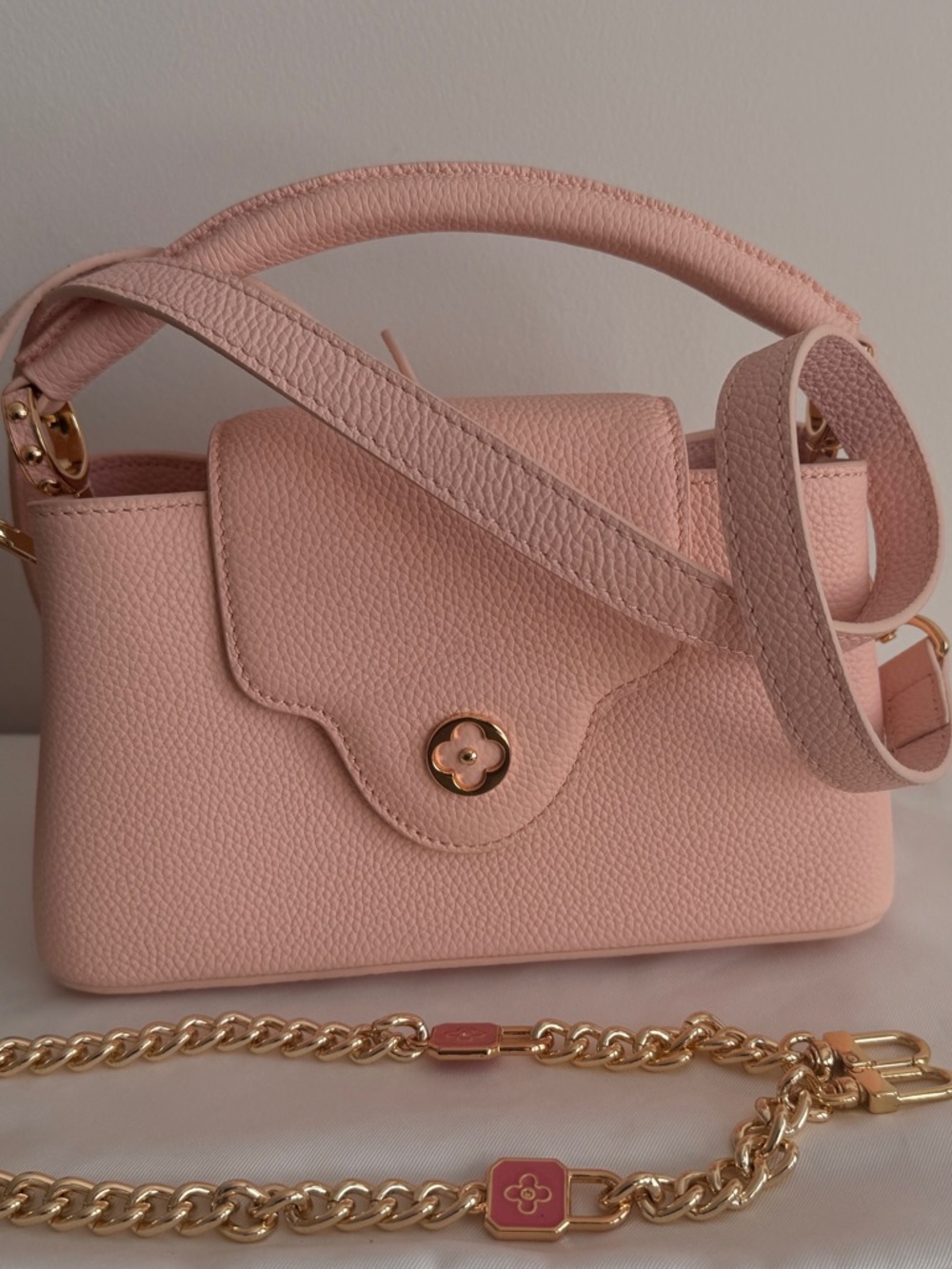 Elegant Women's Top-Handle Satchel in Blush Pink